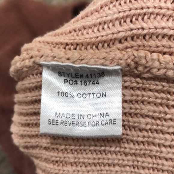 Anthropologie Skies Are Blue Sweater Size Medium Mauve Dusty Pink Puff Sleeve - Picture 7 of 11